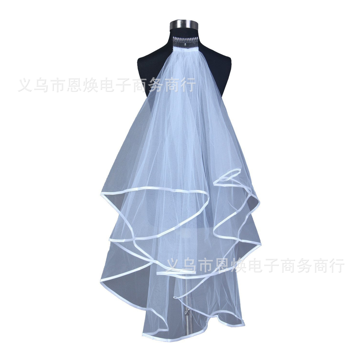 17WD2001 white Wedding Veil Sa