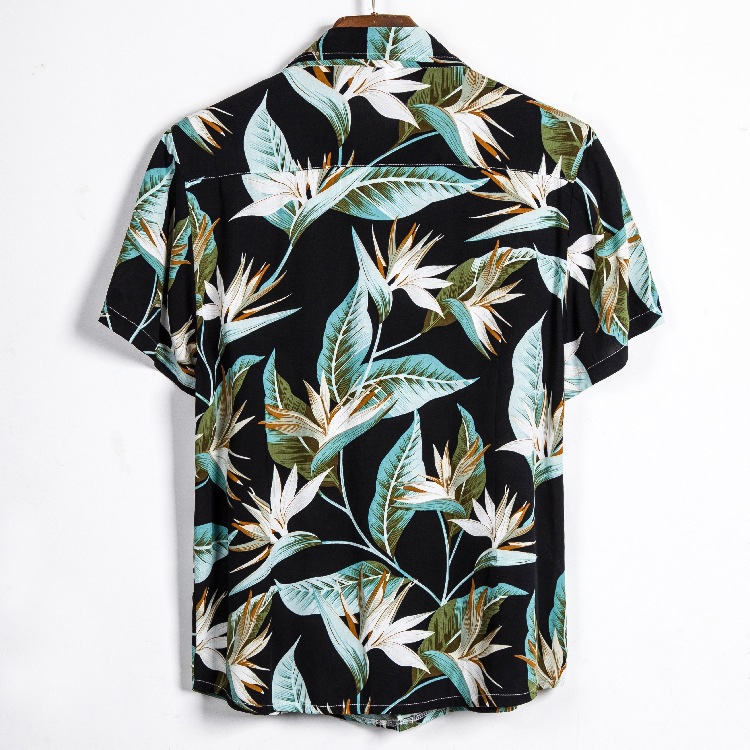 Comercio exterior del sitio web transfronterizo de eBay Dunhuang 2023 camisa floral de manga corta casual de verano para hombres camisa CS116