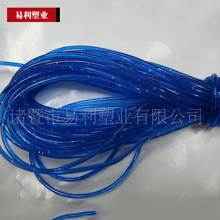 供應直銷 彩色透明環保塑料繩 塑料DIY編織線 加工定制