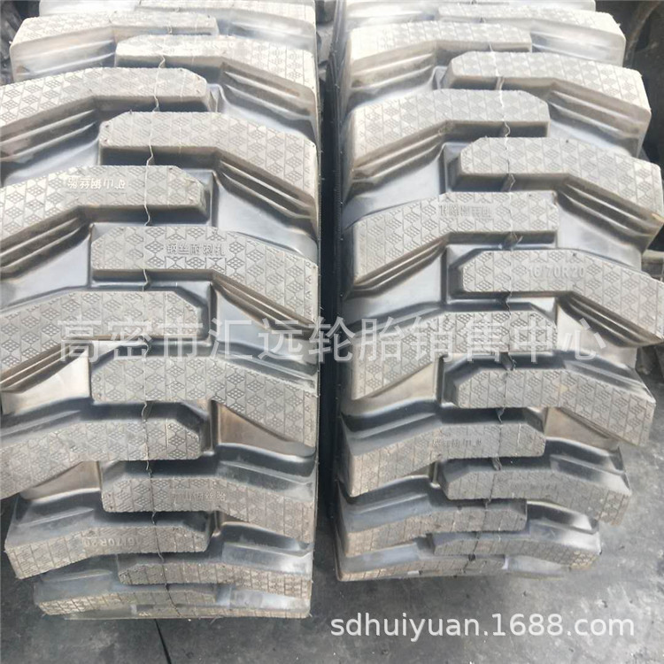 销售实心工程机械16/70R20 小型装载机轮胎16/70-20