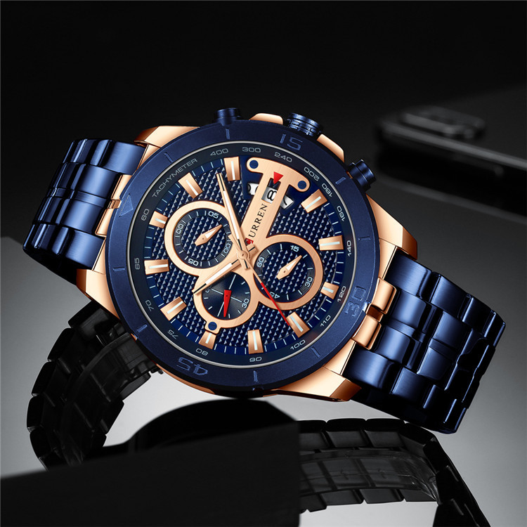 CURREN Men's Watch Gold