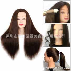 美发头模 可烫卷 练习头造型公仔头模特头盘发编发假人头美发教习