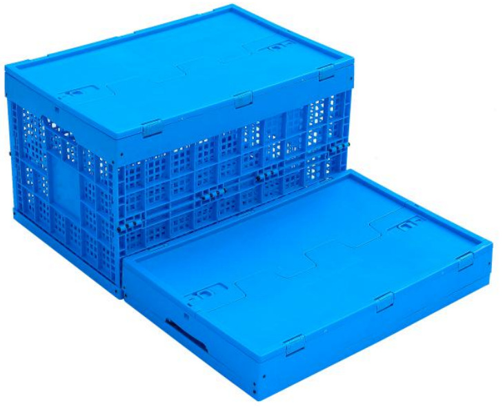 可折叠塑料箱筐 菜筐 果蔬筐 绿色筐 周转筐 存储筐 收纳筐