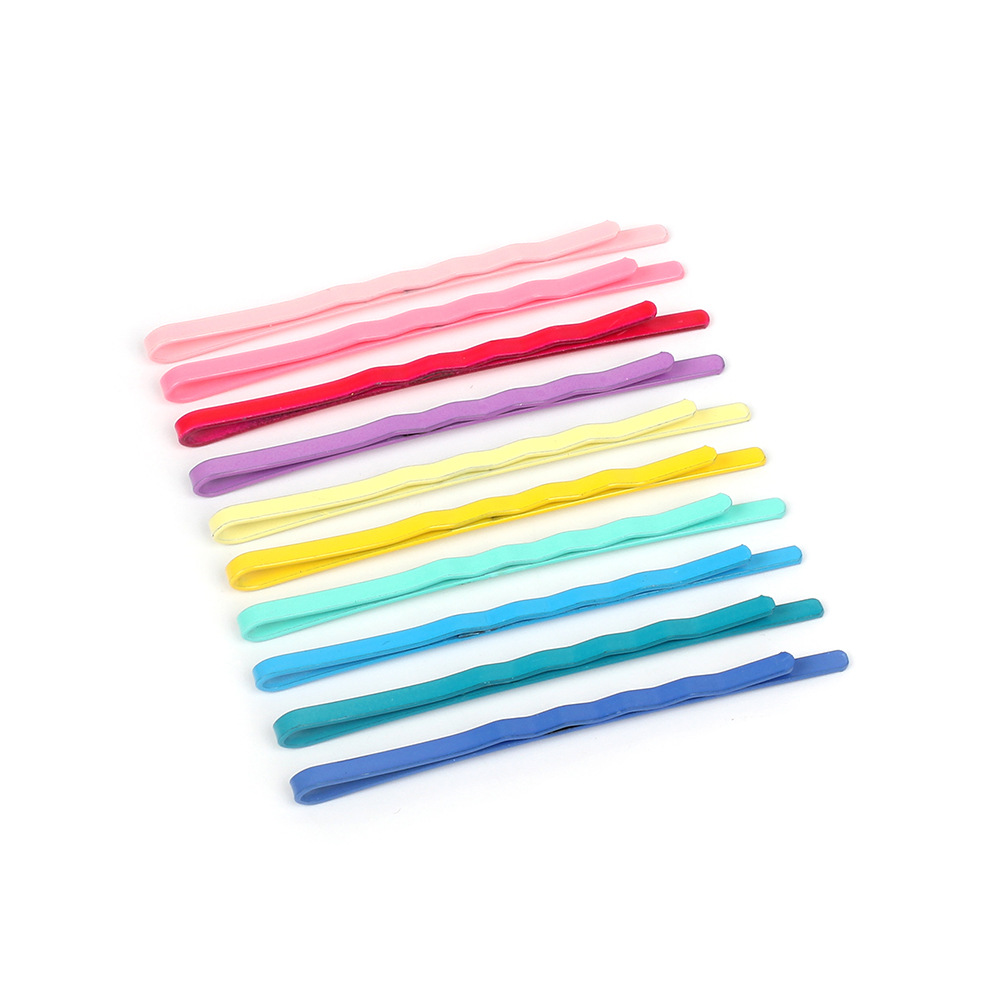 70g Weight Headwear Classification Metal Material Women'S Gender Stoving Varnish Design Wholesale Korean Color Paint Stainless Steel Hairpin 1
