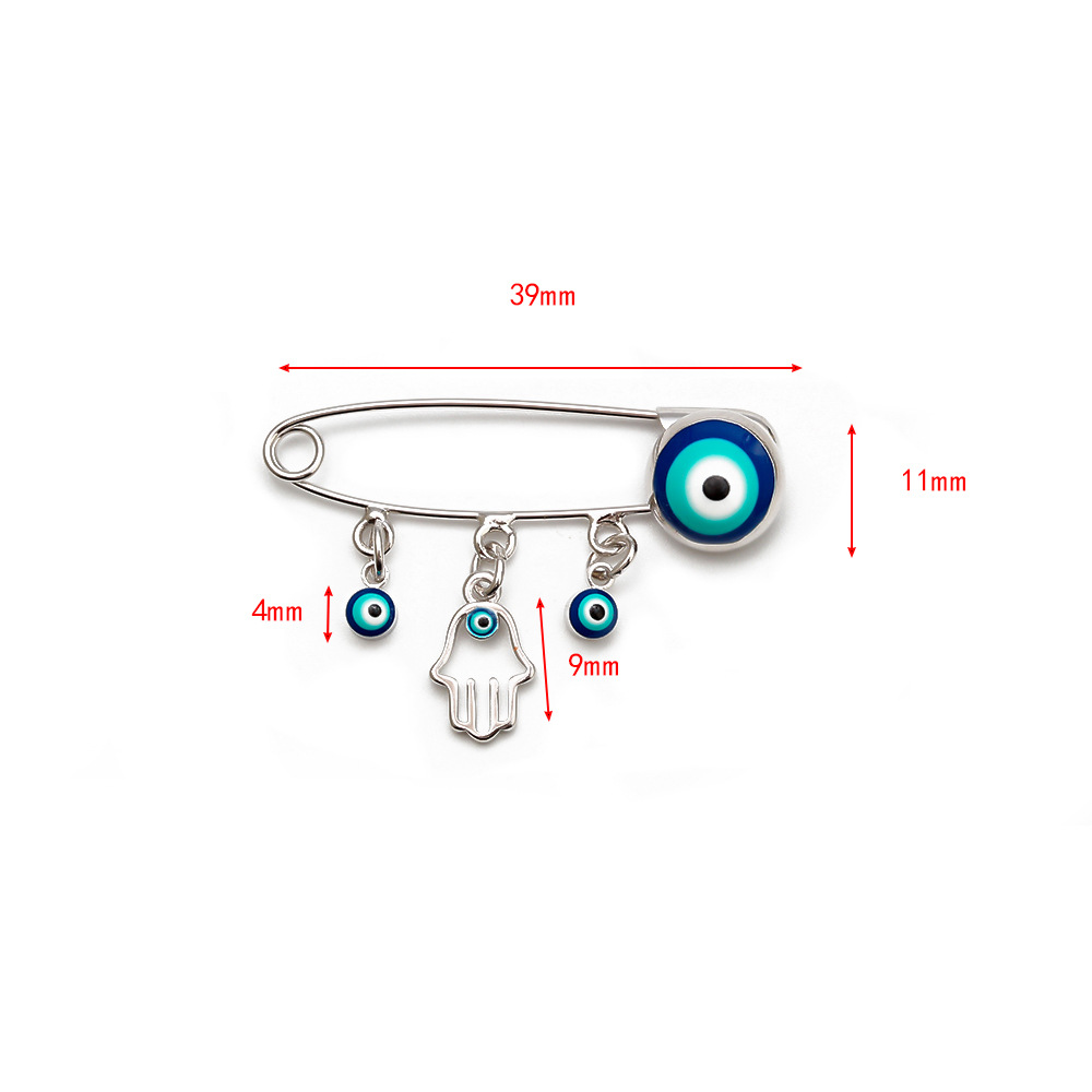 19g Weight Rhinestones Inlay Material Brooches Classification Daily Occasion Alloy Material Devil'S Eye Pattern Women'S Gender Inlay Design Cartoon Style Style Cartoon Style Pin Devil'S Eye Alloy Inlay Rhinestones Women'S Brooches