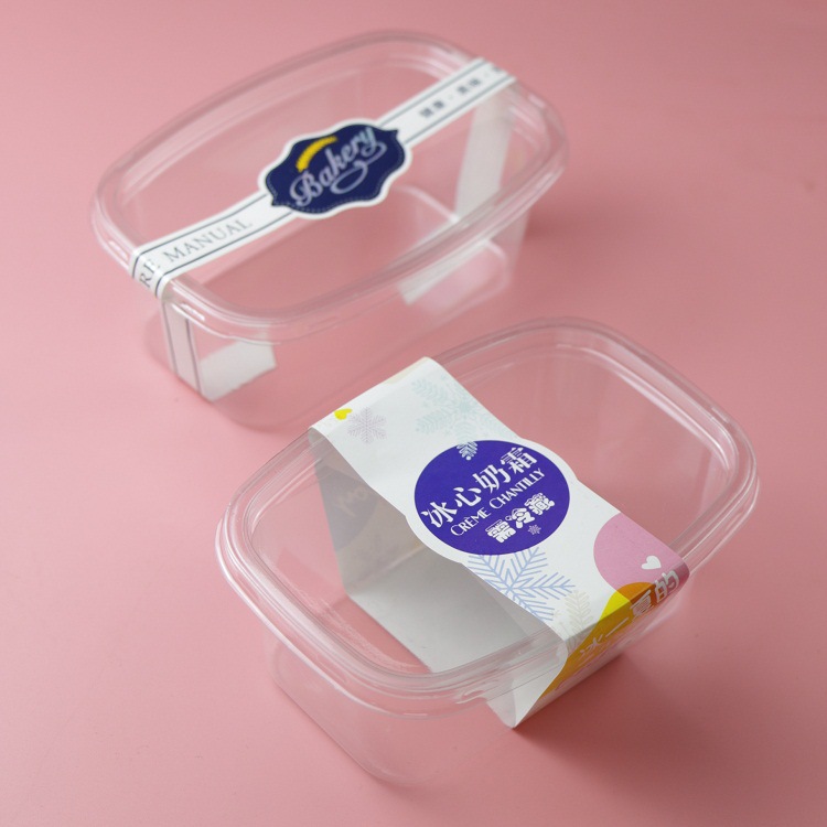 千层蛋糕网红提拉米苏盒一次性透明烘焙吸塑盒芒果水果捞豆乳盒子