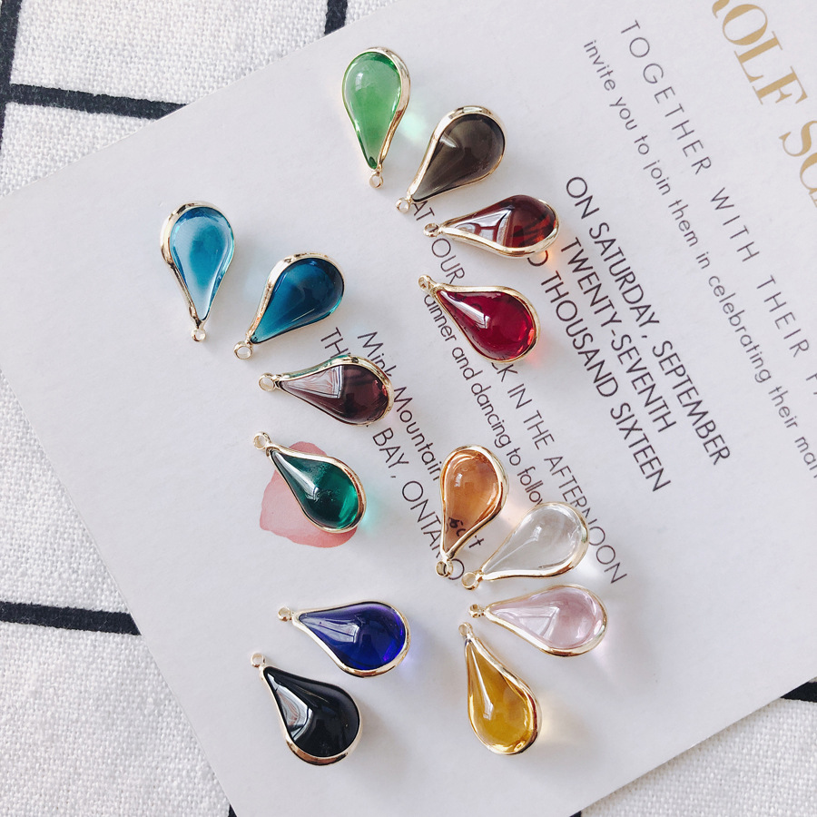 20g Weight Pendant Jewelry Making Type Zircon Inlay Material DIY Jewelry Accessories Classification 10 PCS/Package Quantity Glass Material Water Droplets Pattern Inlay Design Simple Style, Classic Style Style 10 PCS/Package Glass Zircon Water Droplets Pendant 1