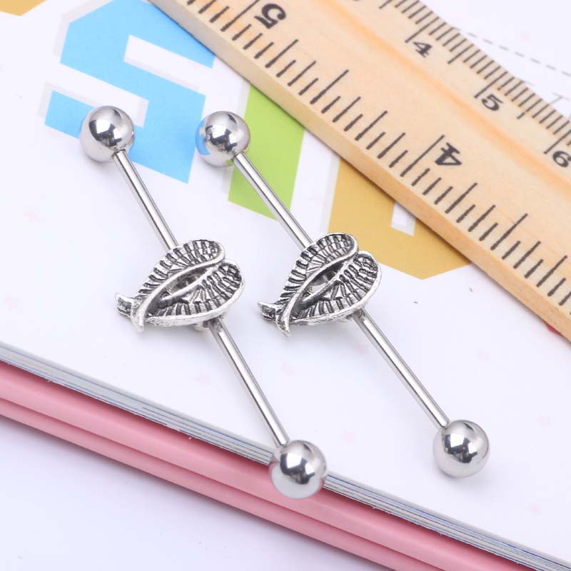 Labret piercing jewelry detail image