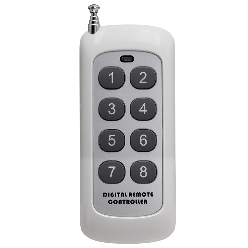 智能家居 远距离学习码 带推盖大功率四键无线遥控器 433MHZ 定制