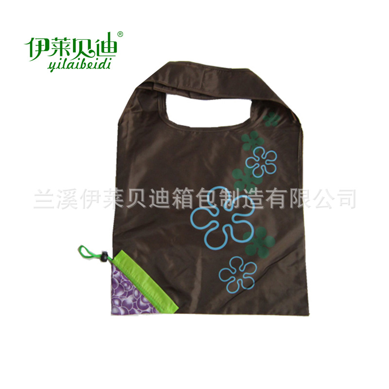 现货供应水果涤纶葡萄袋 礼品促销收纳袋现货秒发 折叠购物袋厂家