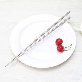 304不锈钢加长油炸筷子 捞面34.5CM长筷子 实用餐具