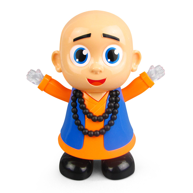 Douyin mismo estilo bailando pequeño monje luz eléctrica puesto de música Venta caliente al por mayor juguetes educativos para niños