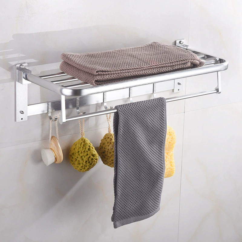 Оптовая Космическая Алюминиевая Вешалка Для Полотенец Ванная Комната Стеллаж Складная Стеллаж Для Ванной Вешалка Для Полотенец Настенная Вешалка