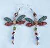 Crystal earings, retro ethnic earrings with tassels, ethnic style