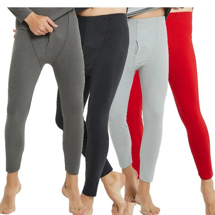 Мужские флисовые осенние брюки Мужские цельные бесшовные теплые брюки Брюки с нитью Узкие брюки из хлопка и шерсти Осенне-зимние леггинсы