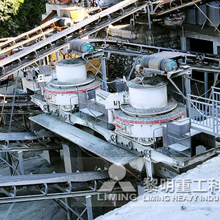 黎明重工 大型砂石料生产线设备配置 砂石料的开采破碎方法风旋