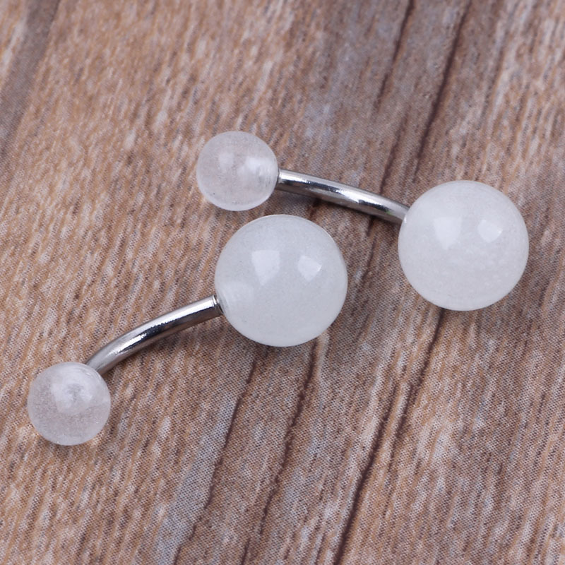 Acrylic Glow Ball Belly Button Ring Navel Jewelry detail image 7