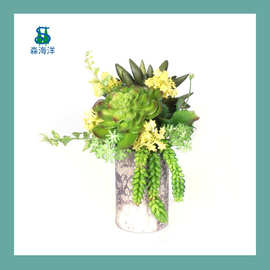 新款 复活节盆栽 郁金香薰衣草仿真盆栽 复活节装饰桌面创意摆件