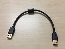 usb3.0带磁环双头usb数据线公对公笔记本电脑散热器移动硬盘盒子