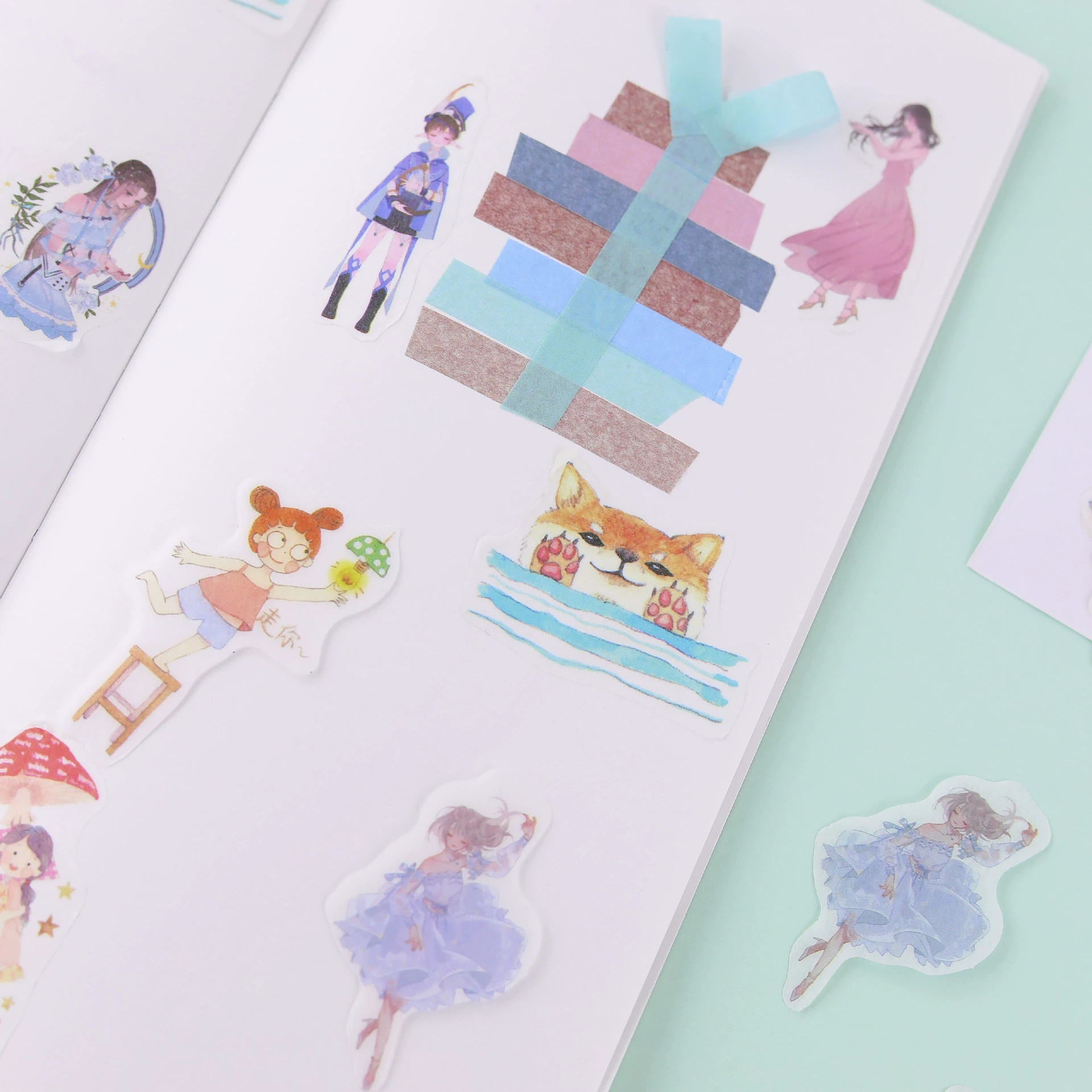 Sticker, photoalbum, decorations, Japanese and Korean, scheduler, 30 pieces per pack, handmade
