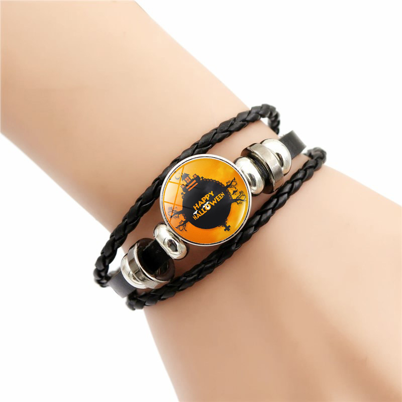 Halloween New Accessories Halloween Fashion Pop Time Gems Hand-woven Beaded Bracelet Accessories_voghion.com
