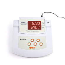 自动校正酸度温度计 实验室ph计 水质酸碱度PH值检测仪 PHS-3C