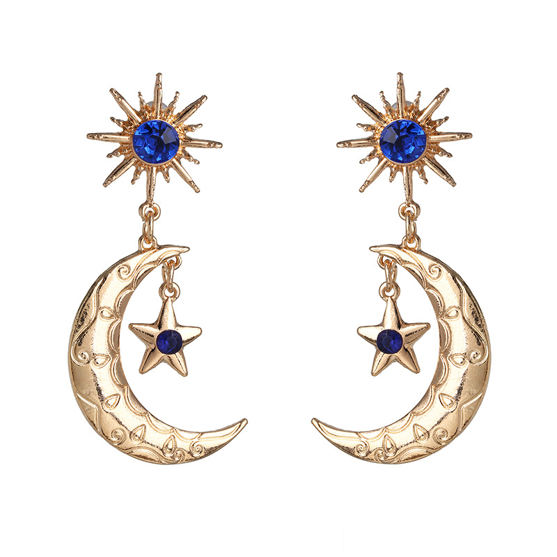 Meteor Moon Earrings display picture 5