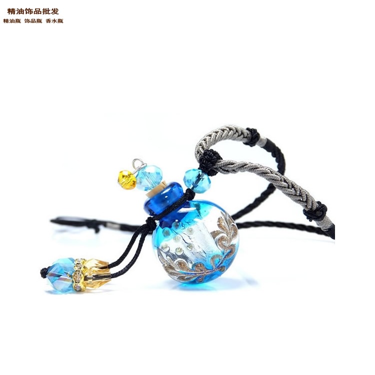 中国精油饰品网天蓝色缨诺绳大号扁圆巴洛克项链1.jpg