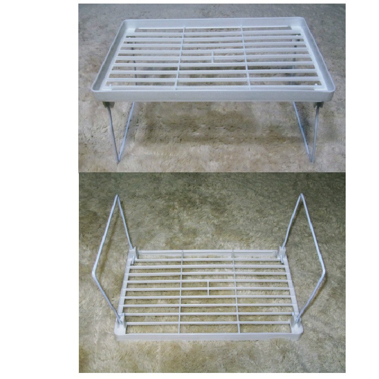 桌面置物架厨房下水槽储物塑料办公冰柜收纳分隔板整理小架子