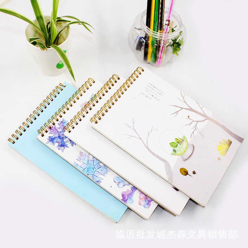 25K upper open coil hard back convenient handheld writing fresh small-series notebook diary notebook
