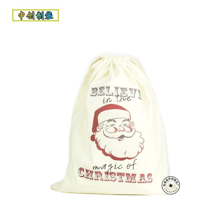 厂家定制帆布束口袋抽绳束口印花棉布束口袋