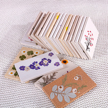 创意手工真干花笔记本子 文艺清新情侣情人节礼物真花复古记事本