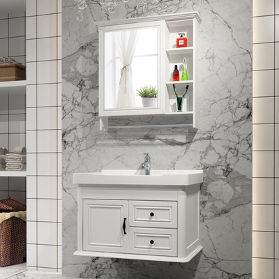 Manufactor Direct selling carbon fibre Bathroom cabinet Wash cabinet Small apartment Wash basin Wash station Simplicity modern Bathroom cabinet