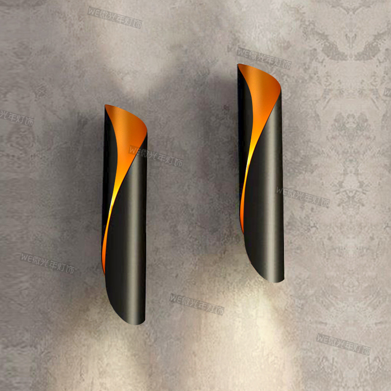 工业风lof壁灯客厅背景墙过道设计楼梯个性led现代简约卧室床头灯|ms