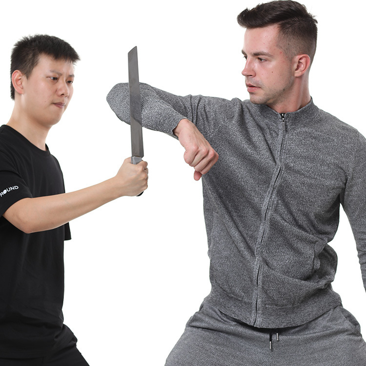 直销 新品长袖拉链款 防割衣 防砍防撕运动舒适柔软 3/5级防割