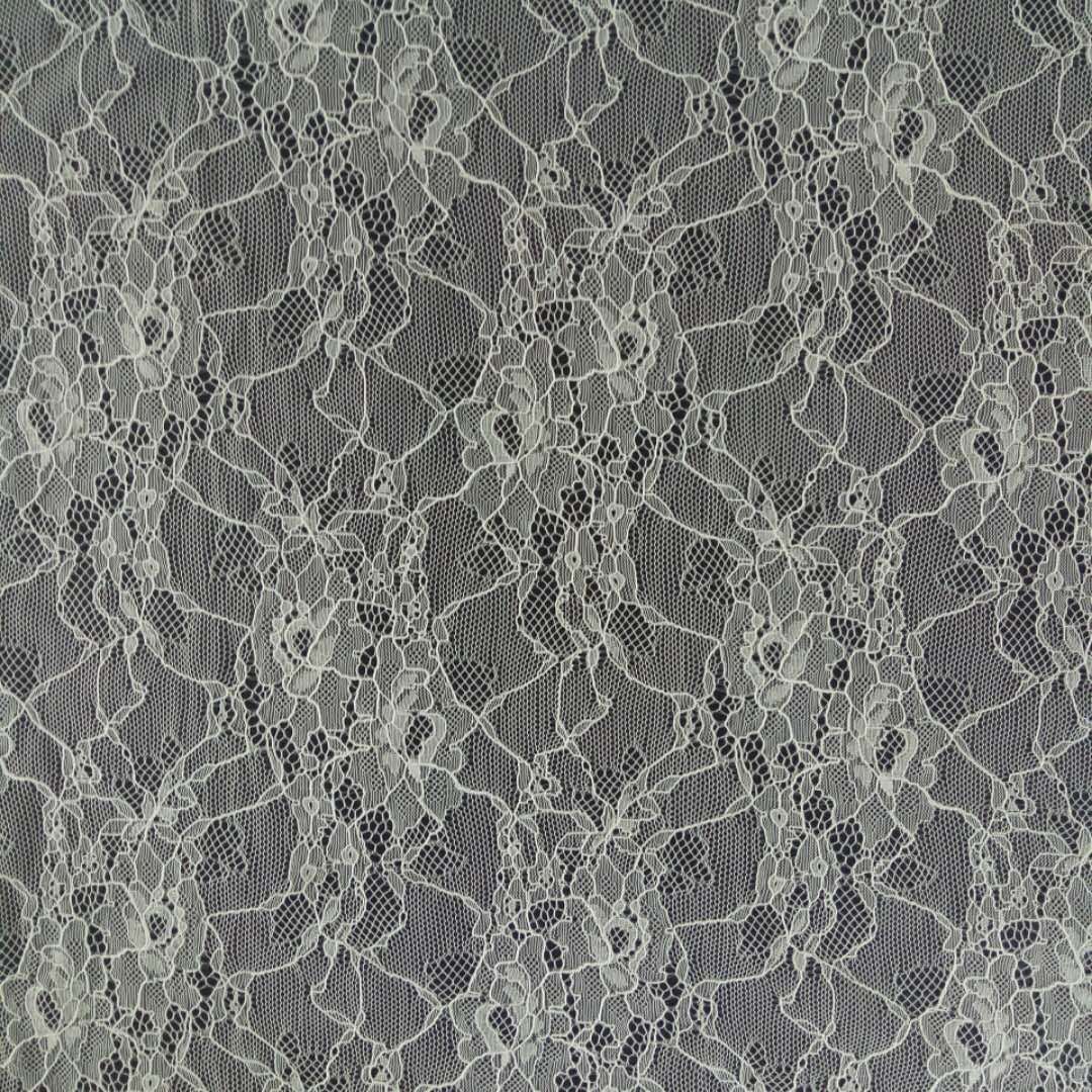 锦纶蕾丝面料 现货供应 适用于婚纱童装服装辅料白色可染|ms