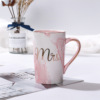 INS marble ceramic cup Mark cup can set LOGO daily department store creative wedding gift small department store