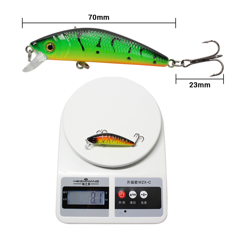 Shallow Diving Minnow Lures Sinking Minnow Baits Fresh Water Bass Swimbait Tackle Gear