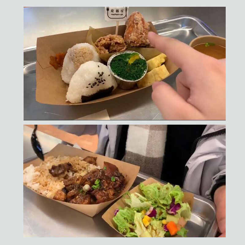 厂家批发支持定做一次性食品餐盒船型纸盒无盖小食点心盘沙拉盘