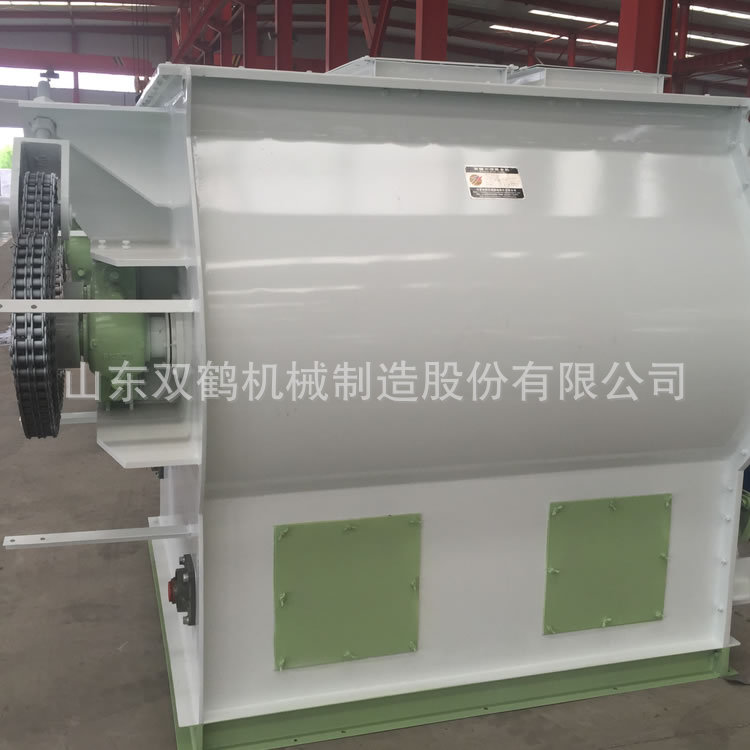 山东双鹤机械供应畜禽浓缩料 预混料加工设备 双轴不锈钢搅拌机