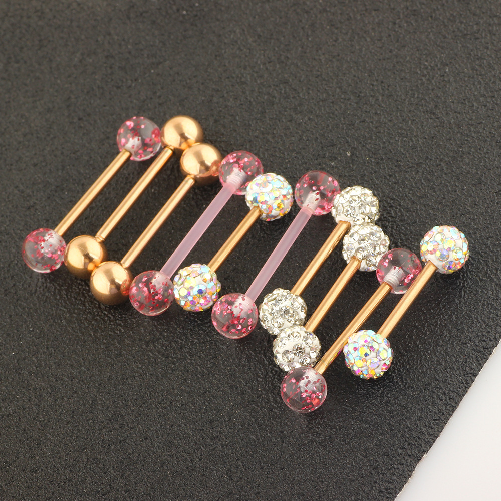 10Pcs Mix Style Body Piercing Jewelry Set Stainless Steel Breast Nipple Rings Tongue Rings Labret Studs Earrings detail image 7