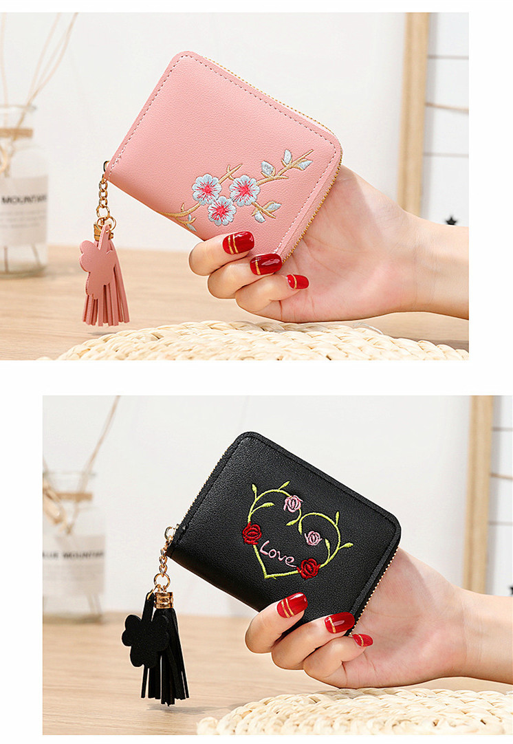 Women's Flower Pu Leather Zipper Wallets display picture 3