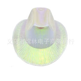 厂家批发欧美定型帽 亮光布西部牛仔帽 西班牙帽子 球迷帽