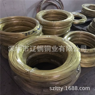黄铜饰品线 慢走黄铜线批发 h65/h70半硬小铜条h62全软无铅黄铜丝