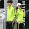 new pattern spring and autumn suit men and women Lovers money run Physical exercise Community service Bodybuilding Athletic Wear Large Two piece set