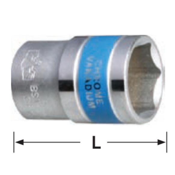 蓝带六角套筒CR-V,1/2″/17mm/鹰之印