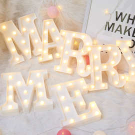 工厂直供大led英文字母灯数字造型灯求婚生日节日布置道具装饰灯