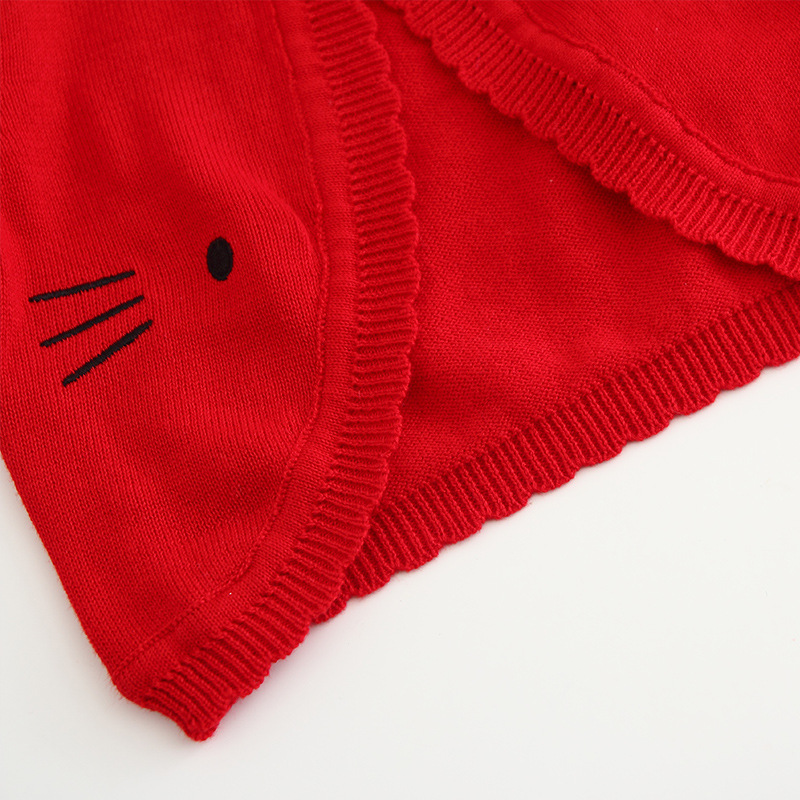 2022 nuevo Algodón puro impreso cardigan de lana para niños aire acondicionado camisa cardigan mantón de los niños abrigo de verano Delgado