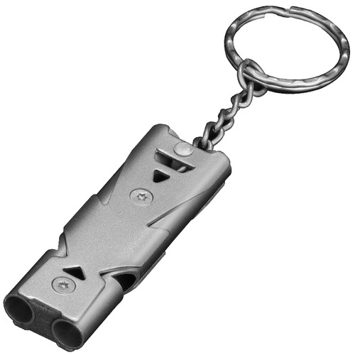 Survival whistle twin tube burst sound whistle outdoor emergency whistle stainless steel high frequency earthquake survival whistle high decibel whistle