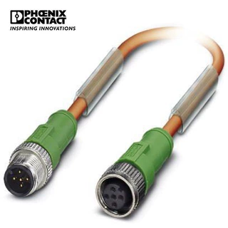 菲尼克斯传感器/执行器电缆SAC-5P-M12MS/ 3,0-PUR/M12FS VW